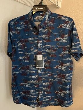 Ariat Men’s Vent-tek Western Fitted Shirt - Medium